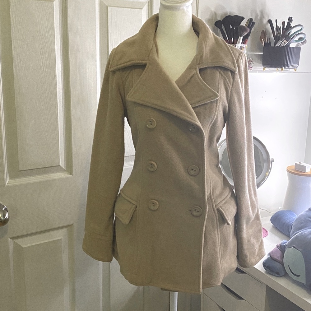 Vintage Tan Peacoat
